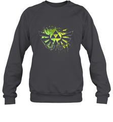 Legend Of Zelda Triforce Logo Paint Splatter Crewneck Sweatshirt Crewneck Sweatshirt - jonhlittlestore88