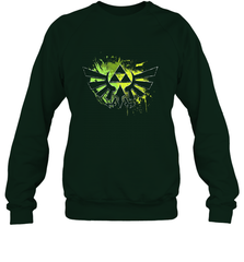 Legend Of Zelda Triforce Logo Paint Splatter Crewneck Sweatshirt Crewneck Sweatshirt - jonhlittlestore88