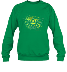 Legend Of Zelda Triforce Logo Paint Splatter Crewneck Sweatshirt Crewneck Sweatshirt - jonhlittlestore88
