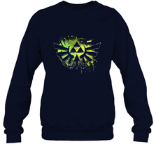 Legend Of Zelda Triforce Logo Paint Splatter Crewneck Sweatshirt Crewneck Sweatshirt - jonhlittlestore88