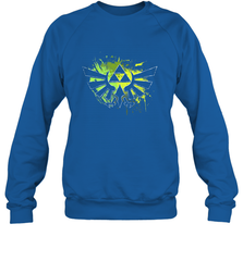 Legend Of Zelda Triforce Logo Paint Splatter Crewneck Sweatshirt Crewneck Sweatshirt - jonhlittlestore88