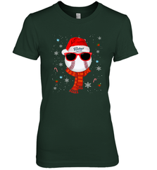 San Diego Padres Logo Christmas Baseball Player Glasses Santa Hat Pajama Gift Women's Premium T-Shirt Women's Premium T-Shirt - jonhlittlestore88