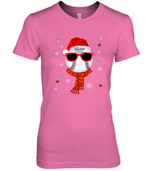 San Diego Padres Logo Christmas Baseball Player Glasses Santa Hat Pajama Gift Women's Premium T-Shirt Women's Premium T-Shirt - jonhlittlestore88