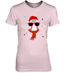 San Diego Padres Logo Christmas Baseball Player Glasses Santa Hat Pajama Gift Women's Premium T-Shirt Women's Premium T-Shirt - jonhlittlestore88