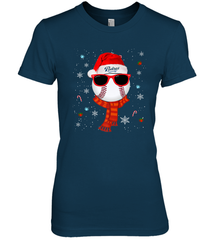 San Diego Padres Logo Christmas Baseball Player Glasses Santa Hat Pajama Gift Women's Premium T-Shirt Women's Premium T-Shirt - jonhlittlestore88