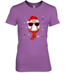 San Diego Padres Logo Christmas Baseball Player Glasses Santa Hat Pajama Gift Women's Premium T-Shirt Women's Premium T-Shirt - jonhlittlestore88
