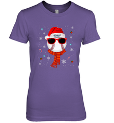San Diego Padres Logo Christmas Baseball Player Glasses Santa Hat Pajama Gift Women's Premium T-Shirt Women's Premium T-Shirt - jonhlittlestore88