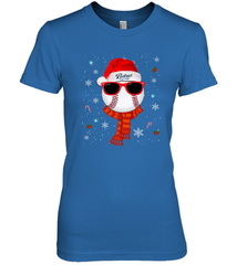 San Diego Padres Logo Christmas Baseball Player Glasses Santa Hat Pajama Gift Women's Premium T-Shirt Women's Premium T-Shirt - jonhlittlestore88