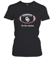 NFL Oklahoma Sooners Football And Christmas Lights Women's T-Shirt