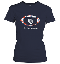 NFL Oklahoma Sooners Football And Christmas Lights Women's T-Shirt