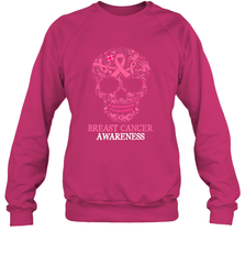 Tattoo Skull Halloween Breast Cancer Awareness Crewneck Sweatshirt Crewneck Sweatshirt - jonhlittlestore88