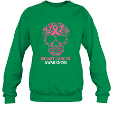 Tattoo Skull Halloween Breast Cancer Awareness Crewneck Sweatshirt Crewneck Sweatshirt - jonhlittlestore88