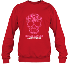 Tattoo Skull Halloween Breast Cancer Awareness Crewneck Sweatshirt Crewneck Sweatshirt - jonhlittlestore88