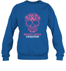 Tattoo Skull Halloween Breast Cancer Awareness Crewneck Sweatshirt Crewneck Sweatshirt - jonhlittlestore88