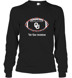 NFL Oklahoma Sooners Football And Christmas Lights Long Sleeve T-Shirt