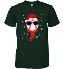 St. Louis Cardinals Logo Christmas Baseball Player Glasses Santa Hat Pajama Gift Men's Premium T-Shirt Men's Premium T-Shirt - jonhlittlestore88