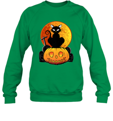 Happy Halloween Spooky Pumpkins Black Cat For Women Crewneck Sweatshirt Crewneck Sweatshirt - jonhlittlestore88