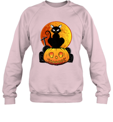 Happy Halloween Spooky Pumpkins Black Cat For Women Crewneck Sweatshirt Crewneck Sweatshirt - jonhlittlestore88