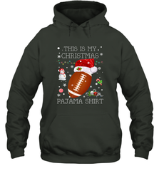 NFL This Is My Christmas Pajama Shirt  Football christmas ugly Hooded Sweatshirt Hooded Sweatshirt - jonhlittlestore88