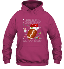 NFL This Is My Christmas Pajama Shirt  Football christmas ugly Hooded Sweatshirt Hooded Sweatshirt - jonhlittlestore88