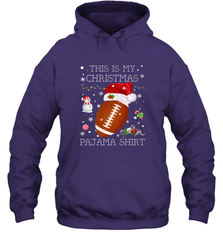 NFL This Is My Christmas Pajama Shirt  Football christmas ugly Hooded Sweatshirt Hooded Sweatshirt - jonhlittlestore88