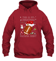 NFL This Is My Christmas Pajama Shirt  Football christmas ugly Hooded Sweatshirt Hooded Sweatshirt - jonhlittlestore88