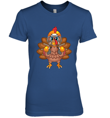 Cool Turkey Football Feathers Funny Thanksgiving Sports Gift Women's Premium T-Shirt Women's Premium T-Shirt - jonhlittlestore88