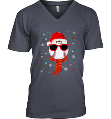 San Francisco Giants Logo Logo Christmas Baseball Player Glasses Santa Hat Pajama Gift Men's V-Neck Men's V-Neck - jonhlittlestore88