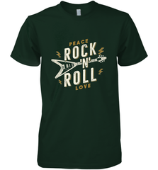 Peace Rock and Roll Love Music Guitar Retro Hippie Men's Premium T-Shirt Men's Premium T-Shirt - jonhlittlestore88