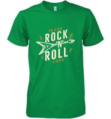 Peace Rock and Roll Love Music Guitar Retro Hippie Men's Premium T-Shirt Men's Premium T-Shirt - jonhlittlestore88
