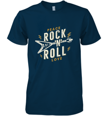 Peace Rock and Roll Love Music Guitar Retro Hippie Men's Premium T-Shirt Men's Premium T-Shirt - jonhlittlestore88