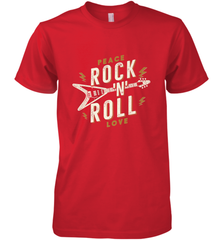Peace Rock and Roll Love Music Guitar Retro Hippie Men's Premium T-Shirt Men's Premium T-Shirt - jonhlittlestore88