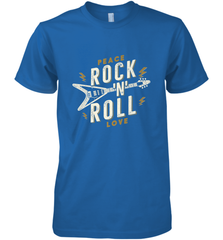 Peace Rock and Roll Love Music Guitar Retro Hippie Men's Premium T-Shirt Men's Premium T-Shirt - jonhlittlestore88
