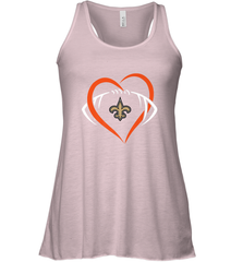 NFL New Orleans Saints Heart Love Football Women's Racerback Tank Women's Racerback Tank - jonhlittlestore88