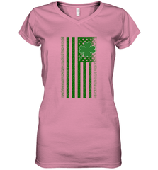 Lucky St. Patrick's Day Irish American Flag T Shirt Women's V-Neck T-Shirt Women's V-Neck T-Shirt - jonhlittlestore88