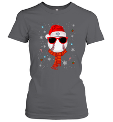 Tampa Bay Rays LogoChristmas Baseball Player Glasses Santa Hat Pajama Gift Women's T-Shirt Women's T-Shirt - jonhlittlestore88