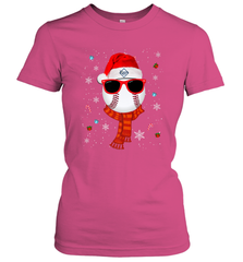 Tampa Bay Rays LogoChristmas Baseball Player Glasses Santa Hat Pajama Gift Women's T-Shirt Women's T-Shirt - jonhlittlestore88