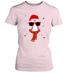Tampa Bay Rays LogoChristmas Baseball Player Glasses Santa Hat Pajama Gift Women's T-Shirt Women's T-Shirt - jonhlittlestore88