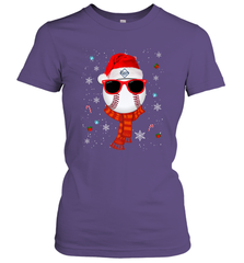 Tampa Bay Rays LogoChristmas Baseball Player Glasses Santa Hat Pajama Gift Women's T-Shirt Women's T-Shirt - jonhlittlestore88