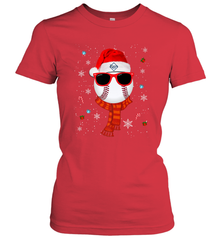 Tampa Bay Rays LogoChristmas Baseball Player Glasses Santa Hat Pajama Gift Women's T-Shirt Women's T-Shirt - jonhlittlestore88