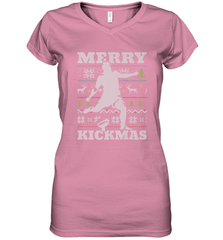 NFL Football SportsTeam Kicker Kickmas Funny Ugly Christmas Xmas Women's V-Neck T-Shirt Women's V-Neck T-Shirt - jonhlittlestore88
