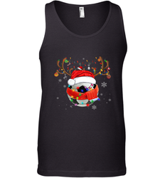 Santa Hat Soccer Reindeer Christmas Funny Players Football Men's Tank Top