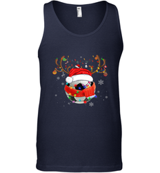 Santa Hat Soccer Reindeer Christmas Funny Players Football Men's Tank Top