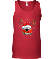 Santa Hat Soccer Reindeer Christmas Funny Players Football Men's Tank Top Men's Tank Top - jonhlittlestore88