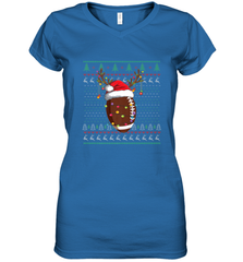 NFL Ugly Christmas Sweater Football Christmas Funny Kids Boys Women's V-Neck T-Shirt Women's V-Neck T-Shirt - jonhlittlestore88