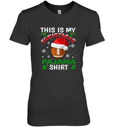 NFL This Is My Football Christmas Pajama Gift Football Lover Women's Premium T-Shirt