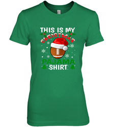 NFL This Is My Football Christmas Pajama Gift Football Lover Women's Premium T-Shirt