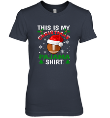 NFL This Is My Football Christmas Pajama Gift Football Lover Women's Premium T-Shirt Women's Premium T-Shirt - jonhlittlestore88