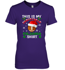 NFL This Is My Football Christmas Pajama Gift Football Lover Women's Premium T-Shirt Women's Premium T-Shirt - jonhlittlestore88