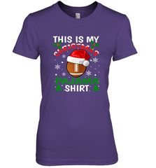 NFL This Is My Football Christmas Pajama Gift Football Lover Women's Premium T-Shirt Women's Premium T-Shirt - jonhlittlestore88